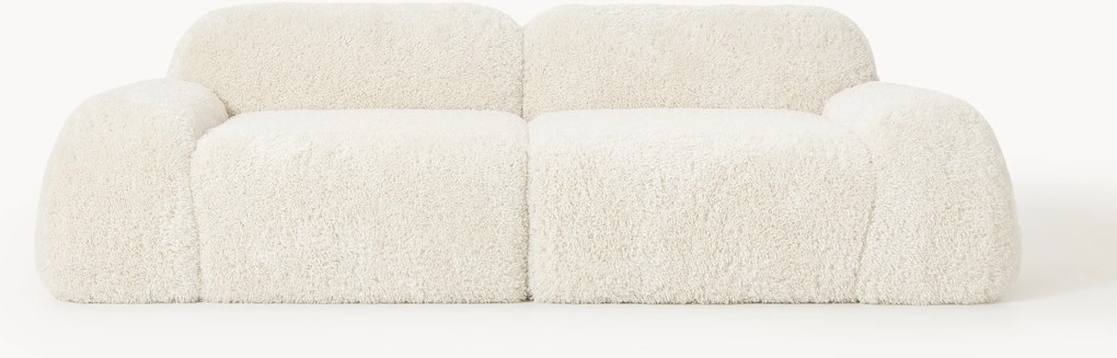 Divano componibile 3 posti in teddy Wolke