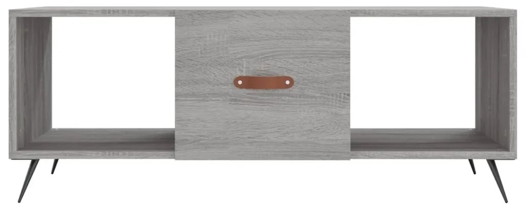 Tavolino da salotto grigio sonoma 102x50x40cm legno multistrato