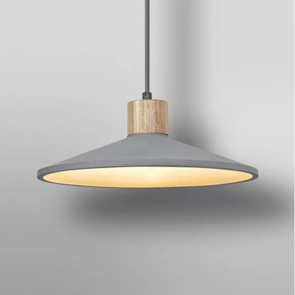 Ledvance - Lampadario a sospensione con filo DECOR CONCRETE 1xE27/15W/230V diametro 32 cm calcestruzzo grigio