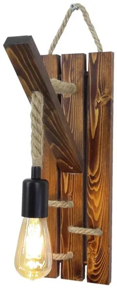 Applique AHSAP 1xE27/40W/230V pino noce