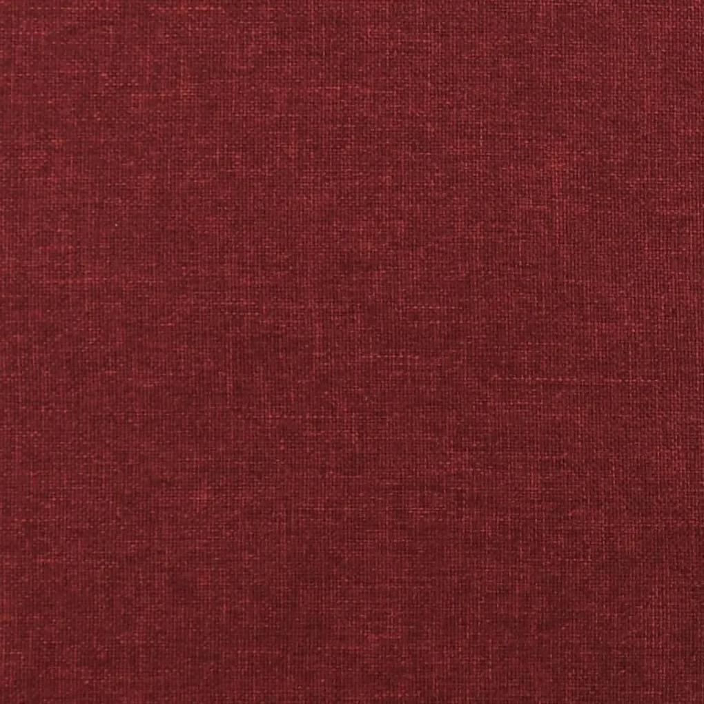 Poggiapiedi rosso vino 78x56x32 cm in tessuto