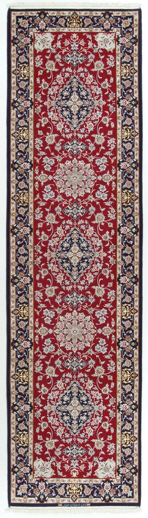 Isfahan Tappeto persiano 90 x 320 (Iran) Annodato A Mano