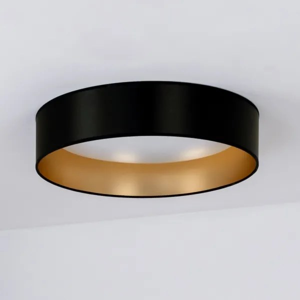 Duolla - Plafoniera LED ROLLER LED/24W/230V diametro 45 cm nero/oro