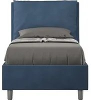 Letto Singolo 80x210 cm con Rete Antea Blu