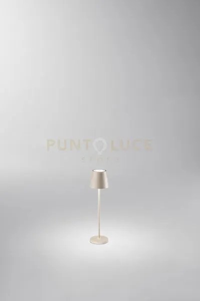 Lampada da tavolo ricaricabile a batterie minidiva led 1,5w 3000k c...