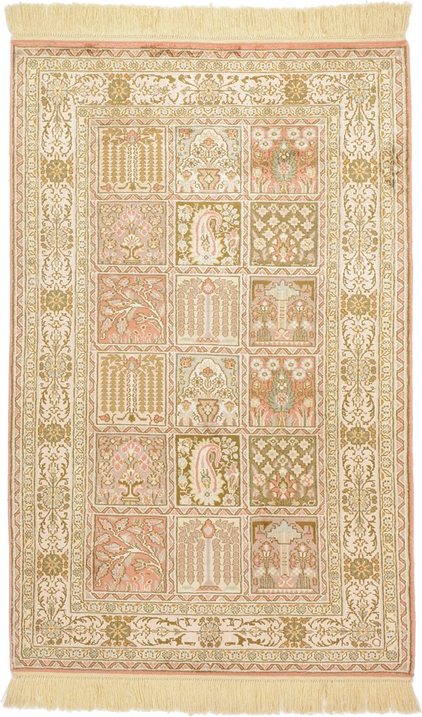 Cashmere Silk Tappeto 80x120 (Indian) Annodato A Mano
