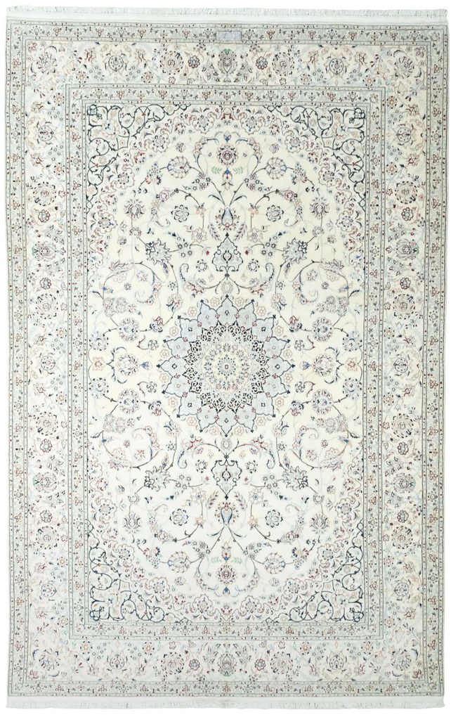 Nain Tappeto persiano 200x310 Beige (Iran) Annodato A Mano