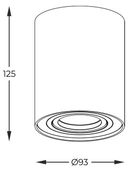 Zuma Line 20038-BK-N - Faretto RONDOO SL 1 1xGU10/50W/230V nero