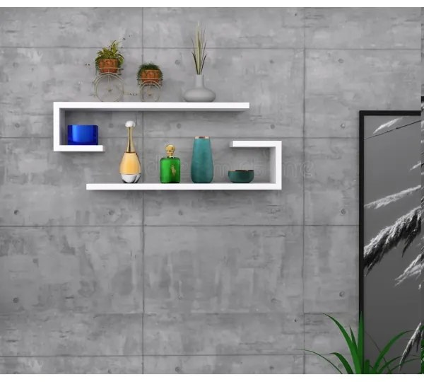 SET 2x Wall shelf ELDO white