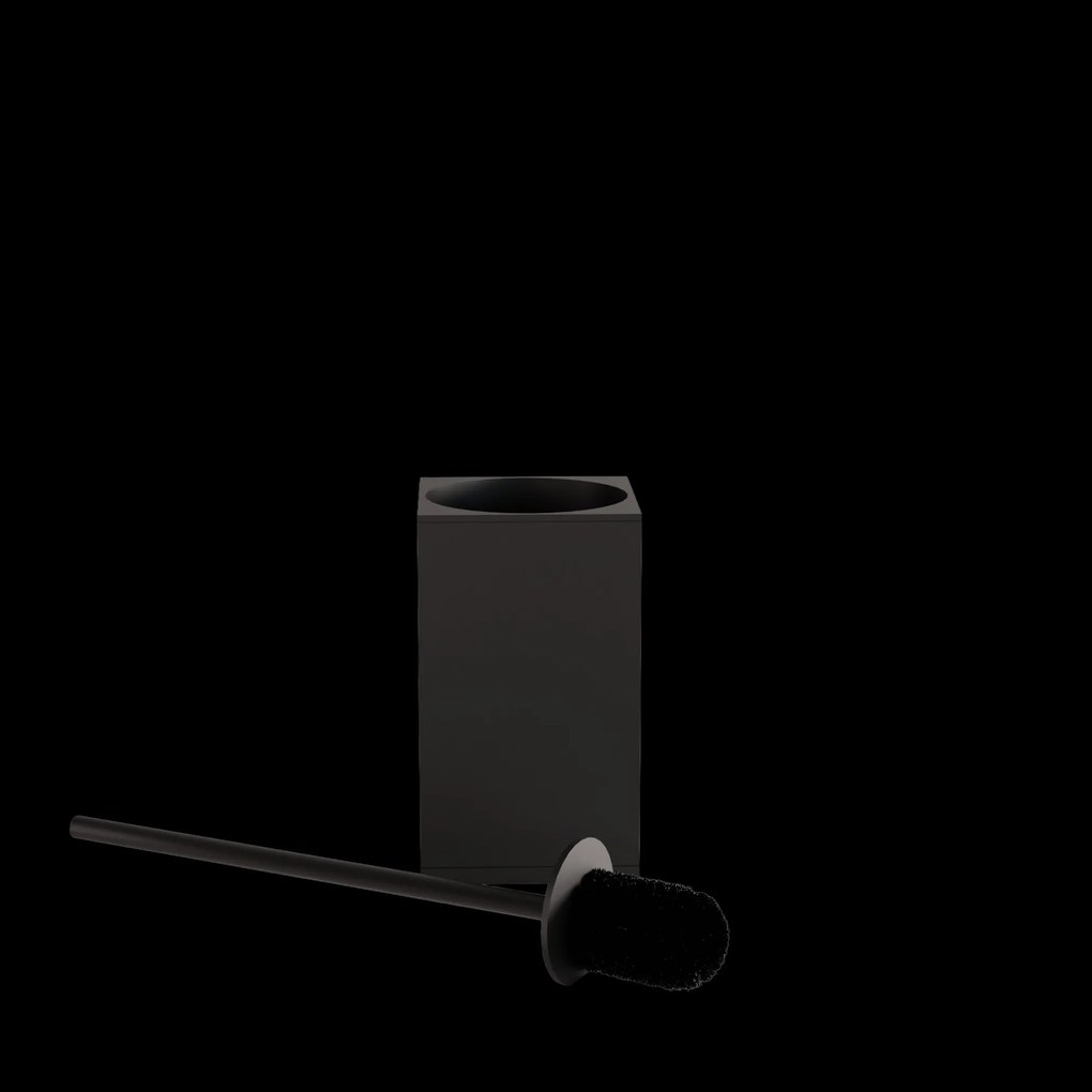 Spazzola per WC mettalico B110 MATT BLACK
