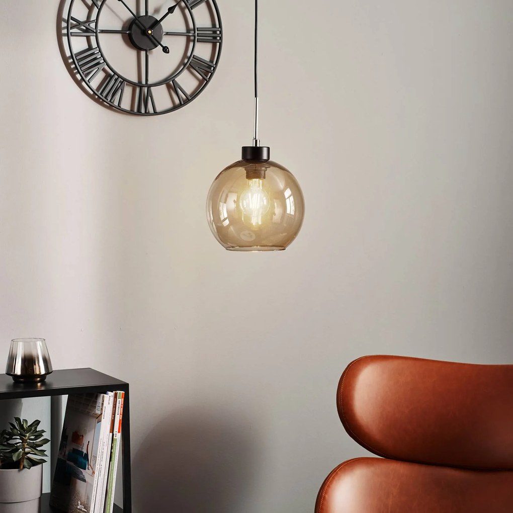 Lampada a sospensione in vetro Gota Luminex, dimmerabile, Chiaro / Trasparente, Soggiorno / Sala da pranzo, Vetro, Moderno, Lampada a sospensione