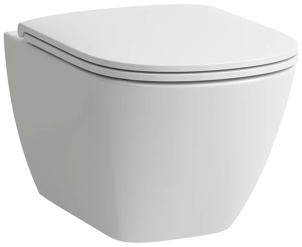 Laufen Lua vaso wc con copriwater a discesa lenta sospeso senza brida con scarico a vortice bianco H8660820000001