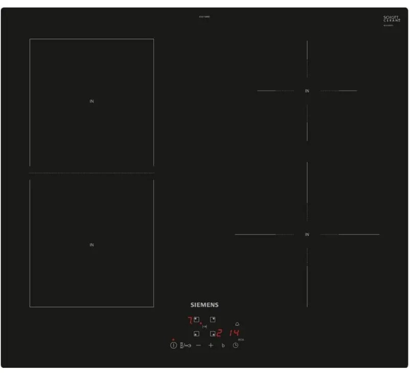 Bosch - Piano cottura ad induzione siemens - 4 fuochi - 60 cm - EE611BPB5E IQ500