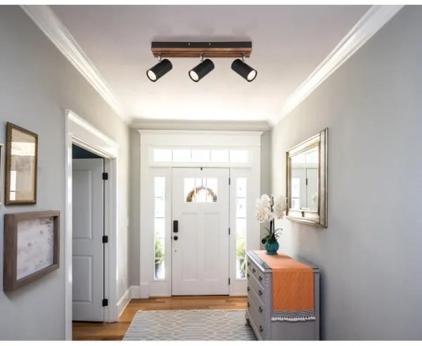 Globo 57909-3 - Faretto KAYDEN 3xGU10/25W/230V nero