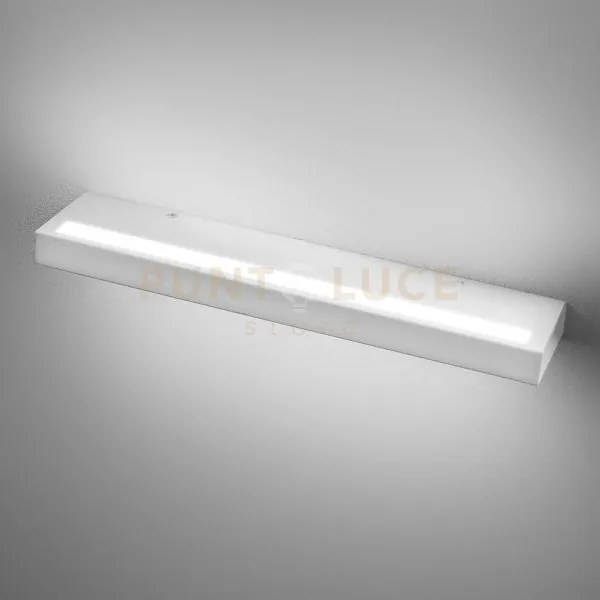 Gap524- applique led biemissione in alluminio bianco dimmerabile 30...