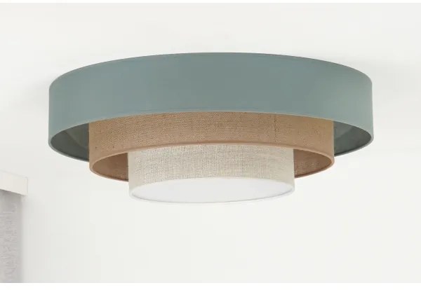 Duolla-Plafoniera LED LUNETA LED/26W/230V diametro 60 cm 4000K turchese/beige