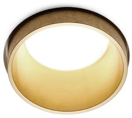 THESSALY Incasso 1 Luce Bordo Oro Spazzolato Sforzin Lampade in gesso