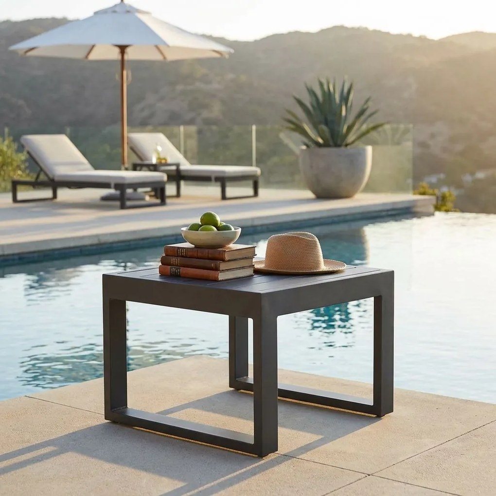 ARGENTUM - tavolino da giardino in alluminio