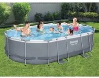 Bestway Set Piscina Ovale Power Steel 488x305x107 cmcod mxl 69861