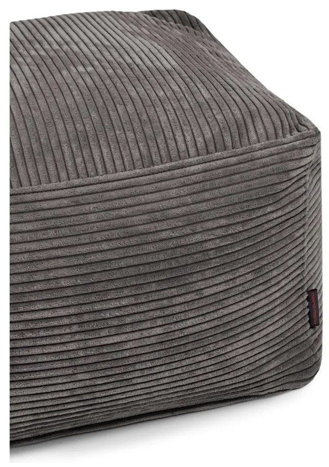 Puof a sacco color menta con rivestimento in velluto a coste Softbox MooG – SLOWDOWN