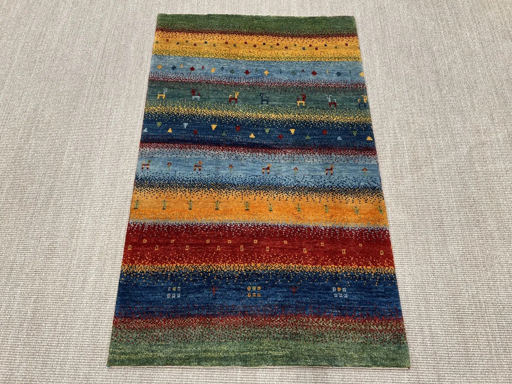 Gabbeh Tappeto 160 x 100 Rosso (Iran) Annodato A Mano