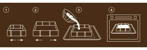 Stampo per torta regolabile TORO 16-28 cm in acciaio inox