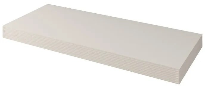Top per lavabo Plissé BADEN HAUS L 120 x H 8 x P 50 cm bianco mdf, opaco