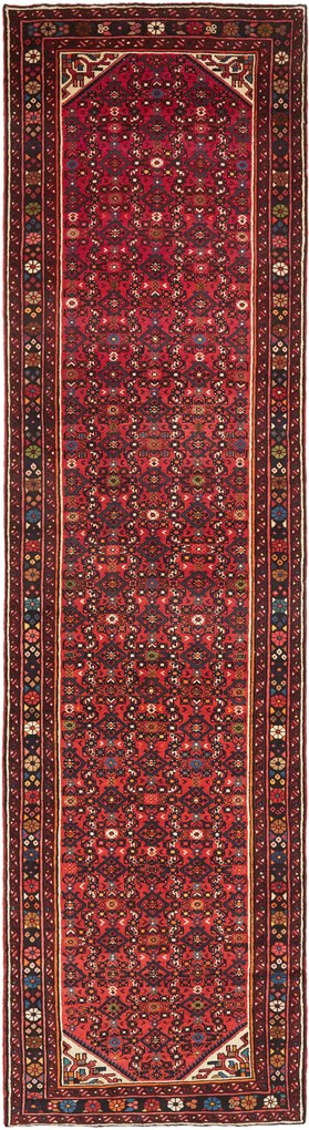Hamedan Tappeto persiano 120x430 Rosso (Iran) Annodato A Mano