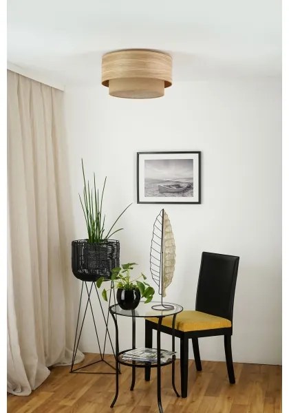 Brilagi - Plafoniera MONTANA BOHO 1xE27/15W/230V diametro 45 cm marrone