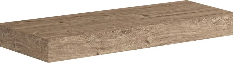 Top per lavabo Brera L 120 x H 9.8 x P 46 cm rovere rustico mdf