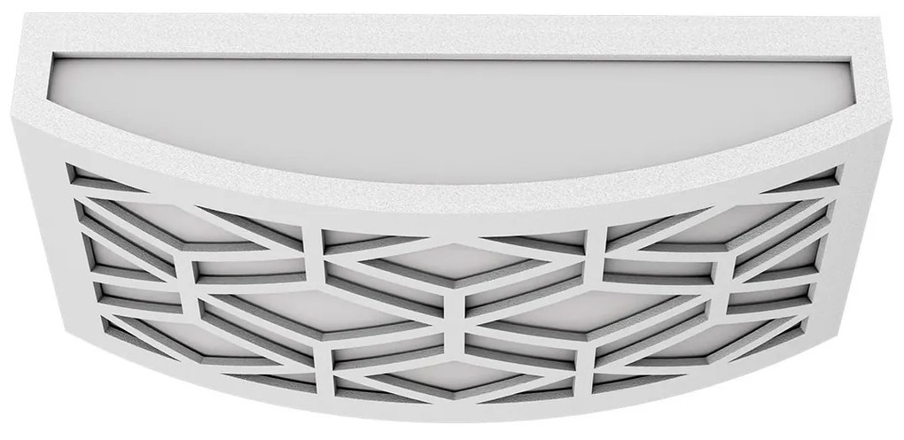 Applique Slim per Esterni con Griglia decorativa IP65 - E27 Bianca