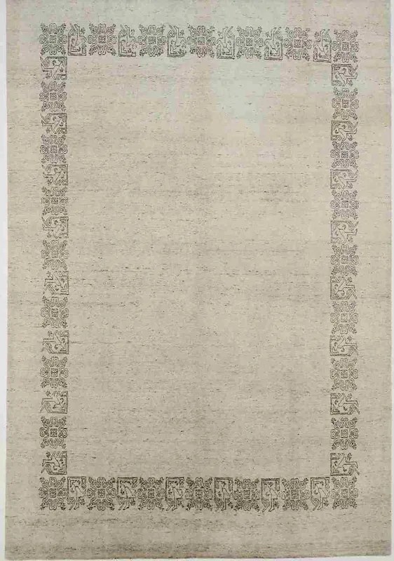 Loribaft Tappeto 300x200 Beige (Indian) Annodato A Mano