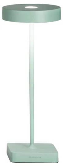 Lampada tavolo senza fili LED ricaricabile USB touch TAP Salvia 12x32 cm