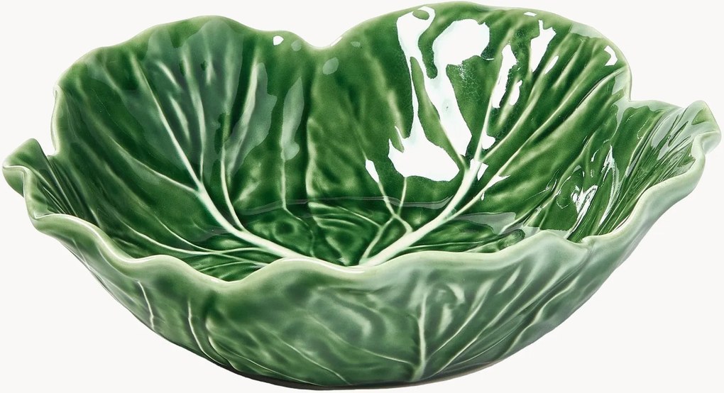 Set di 2 ciotole da portata dipinte a mano Cabbage
