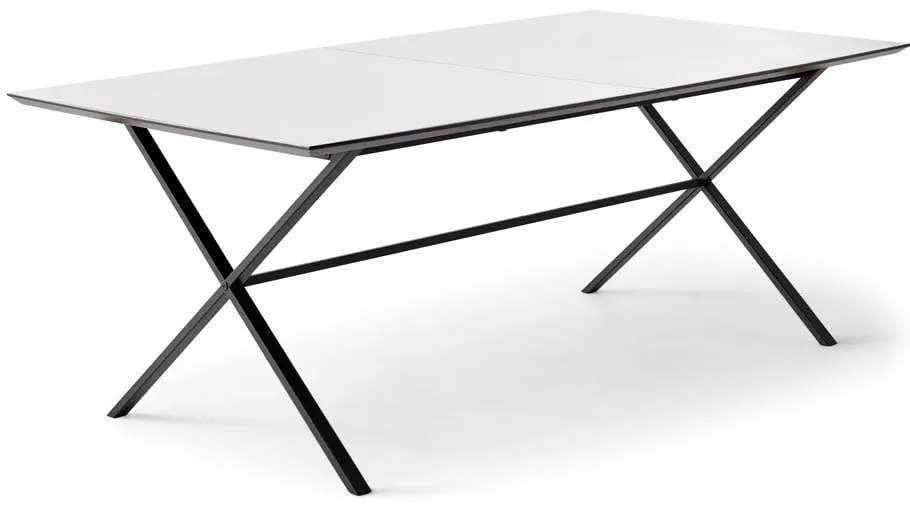 Tavolo da pranzo estensibile con piano bianco e pannello extra 90x165 cm Meza - Hammel Furniture