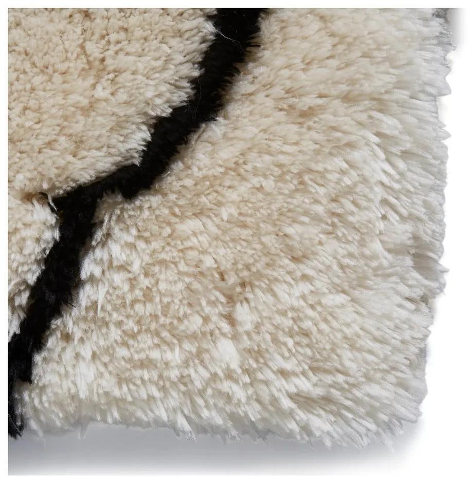 Tappeto bianco e crema con dettagli neri , 120 x 170 cm Morocco - Think Rugs