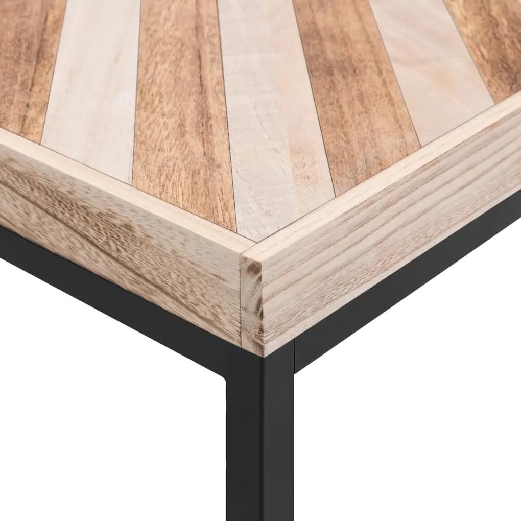 Tavolino da caffè 110x60x37 cm in legno massello