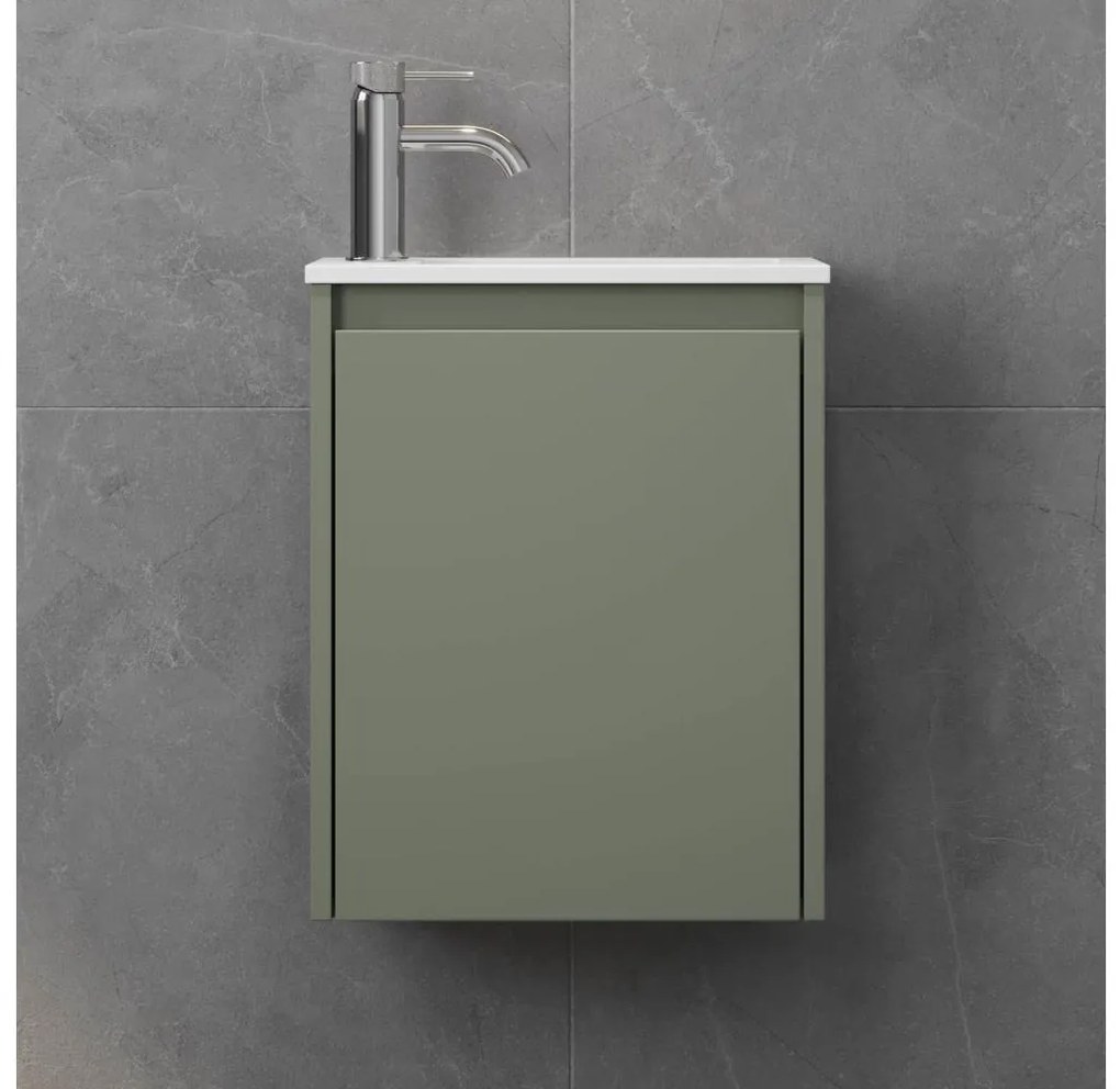 Mobile da bagno con lavabo COMO 40 cm, verde