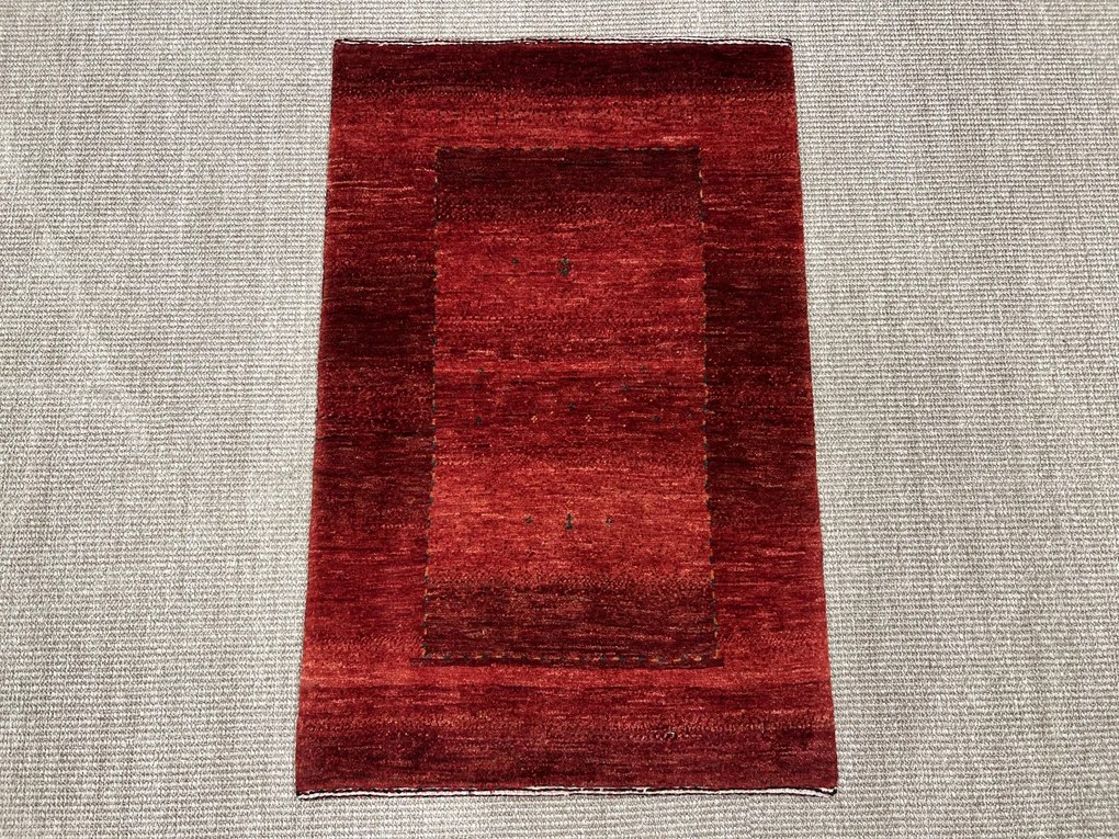 Loribaft Tappeto 90x60 Rosso (Iran) Annodato A Mano