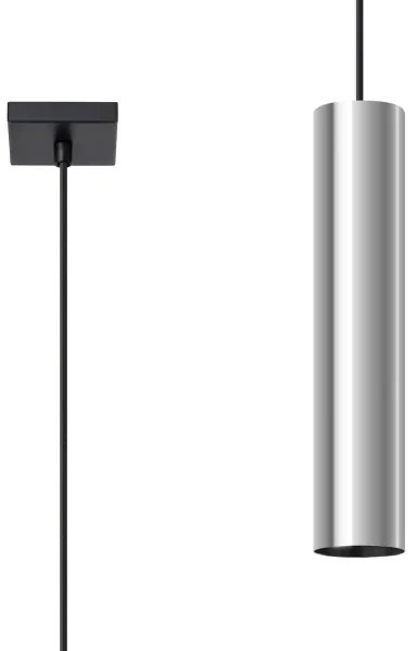 Sollux SL.1204 - Lampadario a sospensione con filo LAGOS 1xGU10/10W/230V cromo