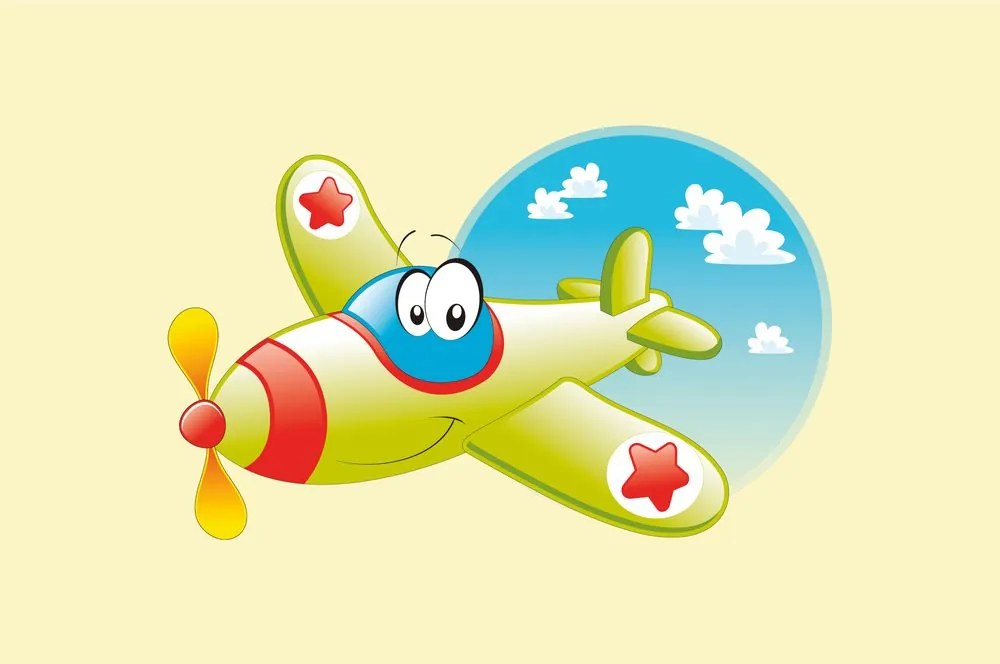 Carta da parati – Aeroplanino coraggioso