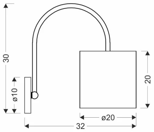 Applique ATLANTA 1xE27/40W/230V bianco