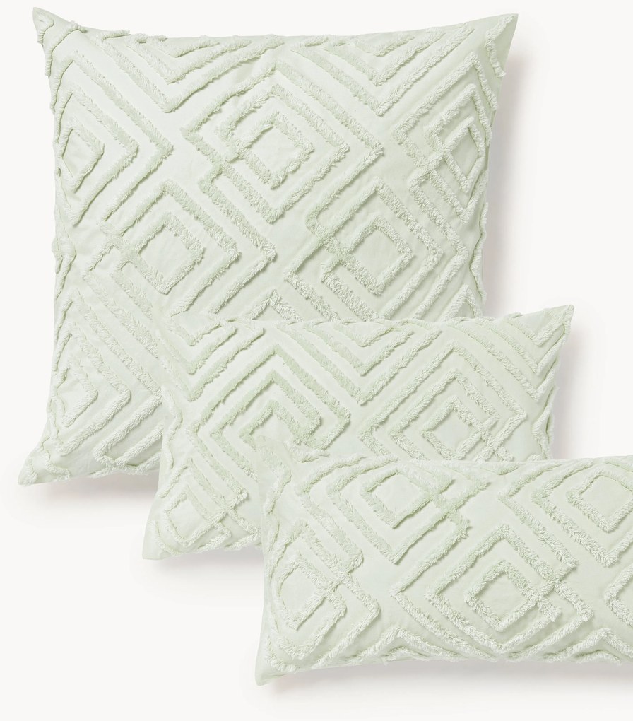 Federa in percalle di cotone con design trapuntato Phil