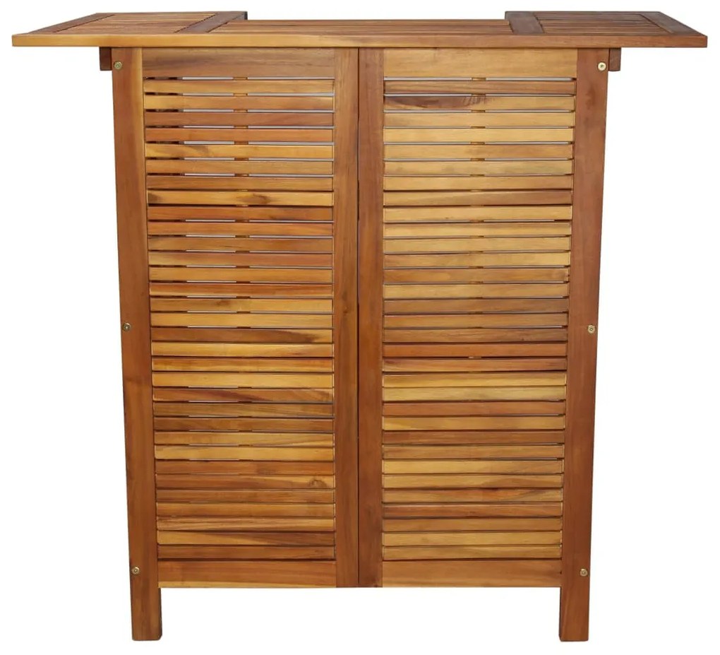 Tavolo da bar 110x50x105 cm in legno massello di acacia