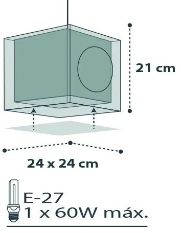 Dalber D-74552 -  Lampadario per bambini PIRATES 1xE27/60W/230V