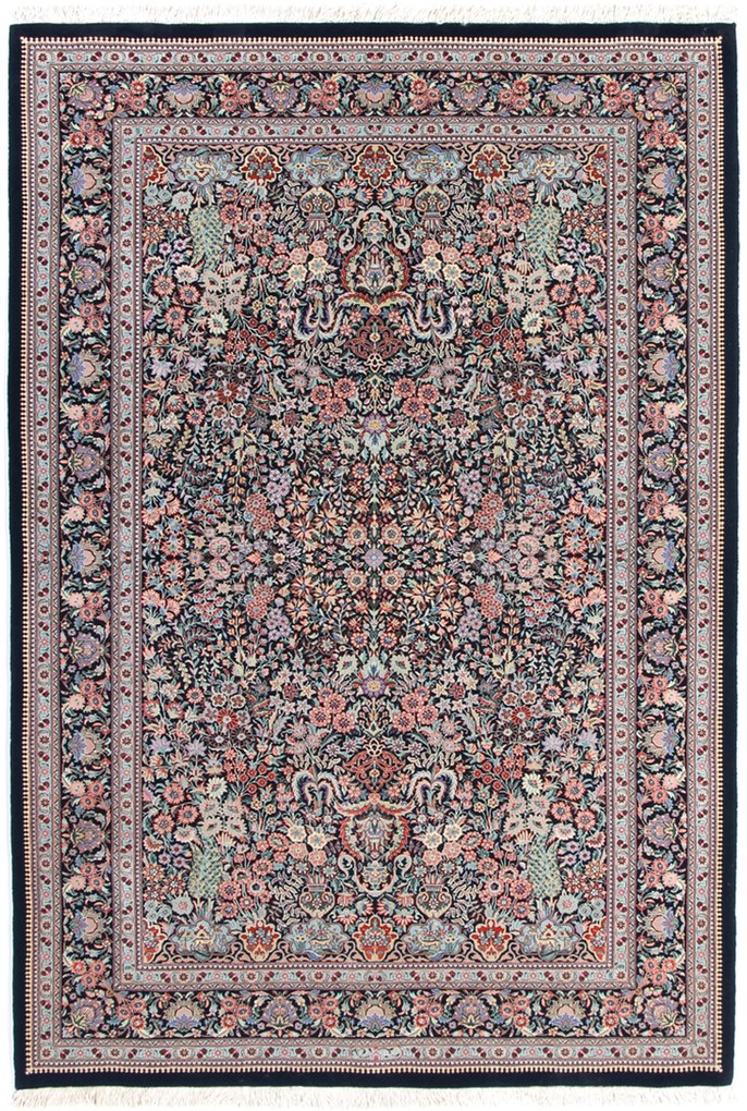 Isfahan Tappeto 220x140 (Iran) Annodato A Mano