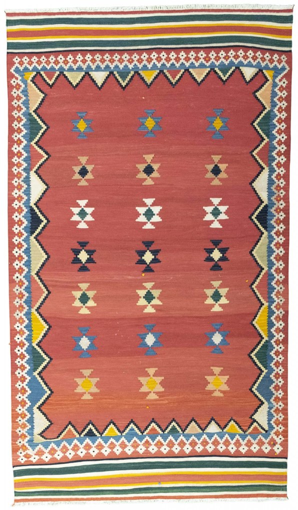 Kilim Tappeto persiano 270x160 Rosso (Iran) Tessuto A Mano