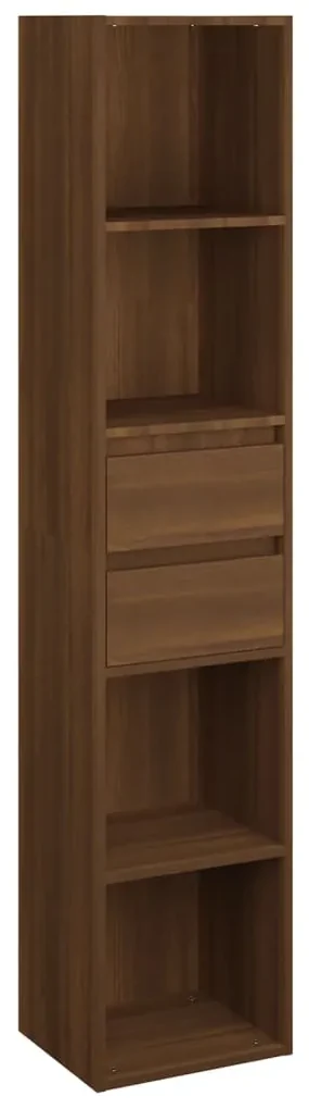 Libreria rovere marrone 36x30x171 cm in legno multistrato