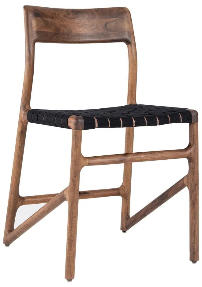 Sedia da pranzo nera/marrone Fawn – Gazzda