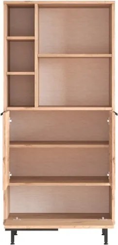 Mobile Multiuso Da Bagno Con Ante Frontali E Vani A Giorno 75x36x160 Rafia Ocean